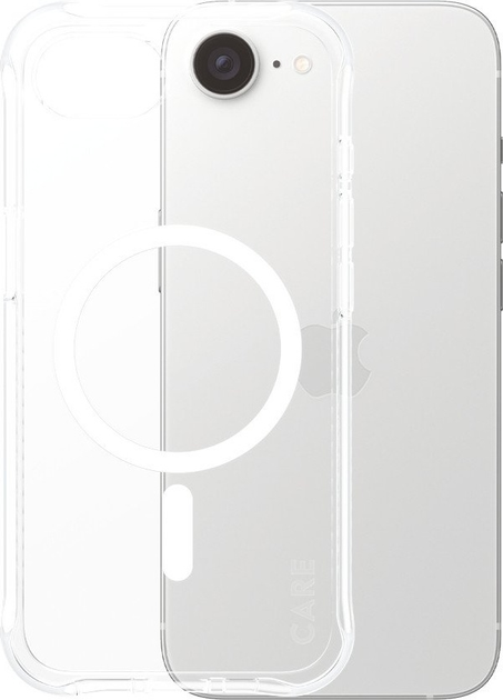 Панель CARE by PanzerGlass Fashionable Case Samba Clear w. MagSafe для Apple iPhone 16e (CRBFLCMG29845) - зображення 1