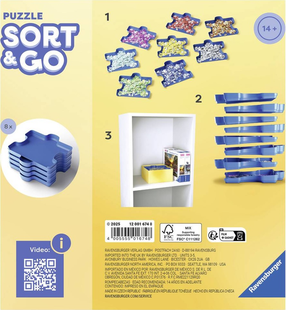 Сортувальник для пазлів Ravensburger Sort&Go 12001674 (4005555016748) - зображення 3