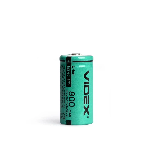 Акумулятор Videx 16340 800mAh 3,7В - Фото 1 Акумулятор Videx 16340 800mAh 3,7В - зображення 1