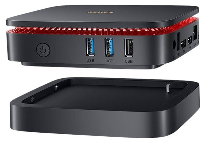 Nettop Blackview Mini PC MP60 Black (MP60-16GB/1TB-BK/V5/BV) - obraz 4