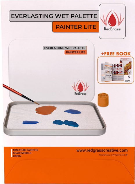 Paleta mokra RedGrass Painter Lite Wet Palette - Book Edition (7640207350510) - obraz 3