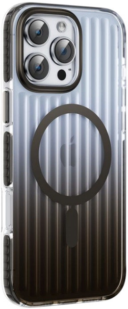 Панель Evelatus EchoWave Clear MagSafe Case для Apple iPhone 16 Pro Max Silver (EVEAPP16PMEWVMS) - зображення 1