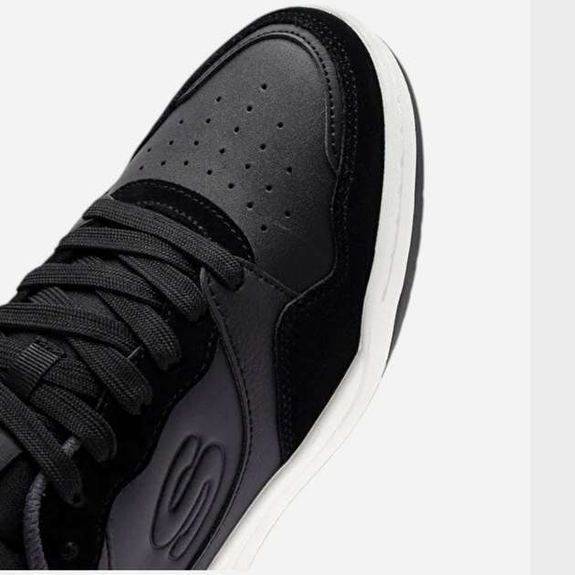 Sneakersy męskie Skechers Volley Low Lifestyle 183241-BLK 42 Czarne (197976397323) - obraz 7