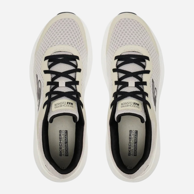 Sneakersy męskie Skechers Max Cushioning Endeavour 220613-TPBK 41 Beżowe (198376940874) - obraz 4