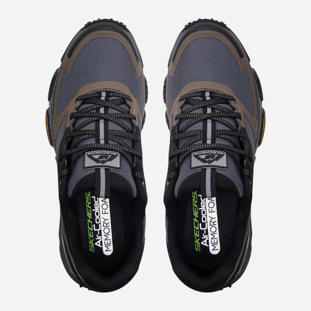 Чоловічі кросівки для трекінгу Skechers Sleek Envoy 237553-BKBR 44 Чорні (197627106076) - зображення 5