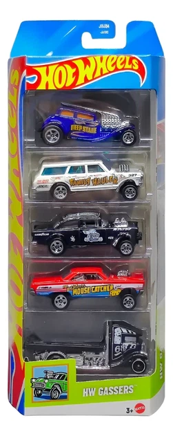 Подарочный набор из 5-ти машинок Хот Вилс Драг-рейсинг Hot Wheels