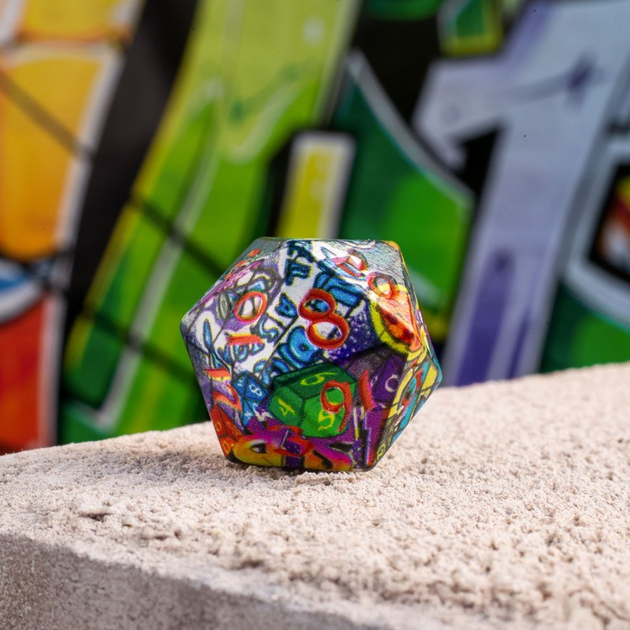 Zestaw kostek do gier planszowych Q-Workshop Full Art: Graffiti (5907699497935) - obraz 6