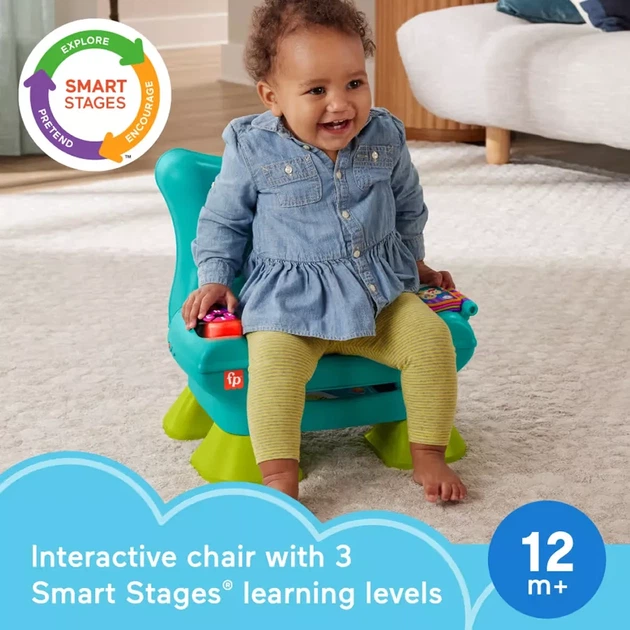 Интерактивное кресло с технологией Smart Stages Fisher Price (HTW90) - Фото 7 Интерактивное кресло с технологией Smart Stages Fisher Price (HTW90) - изображение 7