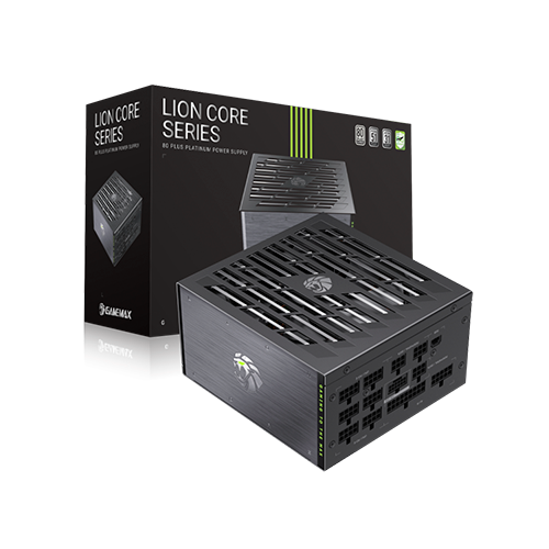 Блок питания GameMax Lion Core 1200P Черный 1200W ATX 3.1 модульный 80+ Platinum 135 мм вентилятор для ПК (Lion Core 1200P) - изображение 5