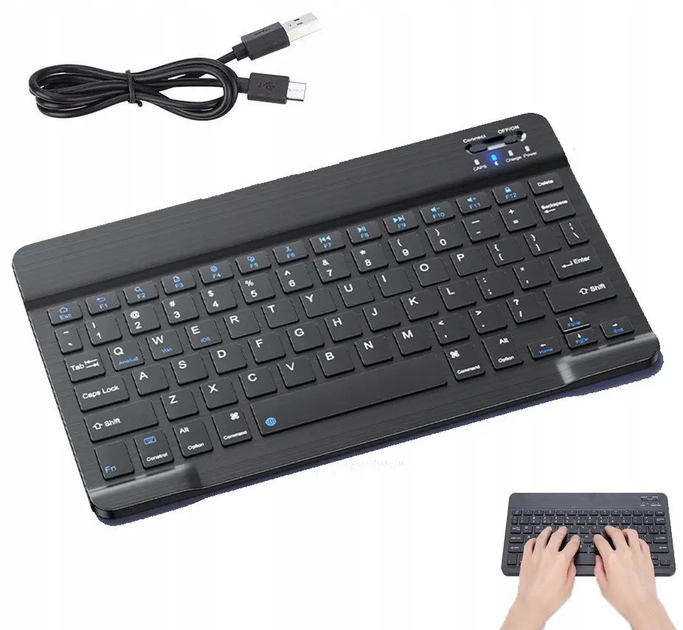 Беспроводной комплект клавиатура с мышкой BT Combo Black - изображение 6