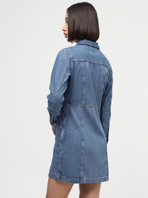 Sukienka koszulowa damska jeansowa Levi's Flynn Western Core Dress A7592-0001 L Niebieska (5401128681259) - obraz 2
