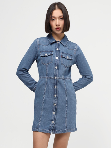 Плаття-сорочка коротке літнє жіноче Levi's Flynn Western Core Dress A7592-0001 S Ringi (5401128625970) - зображення 1