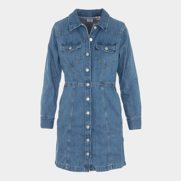 Плаття-сорочка коротке літнє жіноче Levi's Flynn Western Core Dress A7592-0001 XS Ringi (5401128681273) - зображення 7