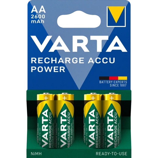 Аккумулятор AA VARTA PROF ACCU 2600mAh BLI 4 NI-MH - Фото 1 Аккумулятор AA VARTA PROF ACCU 2600mAh BLI 4 NI-MH - изображение 1