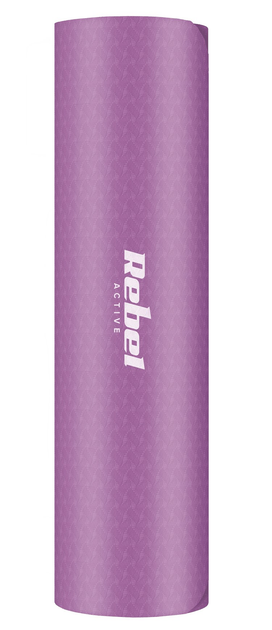 Килимок для тренувань Rebel Active TPE 6 мм 183 x 61 см Фіолетовий (5901890099721) - зображення 3