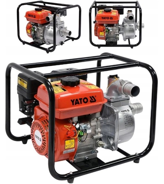 Мотопомпа бензинова Yato YT-85401 2" 50 мм 30 м³/ч 4 кВт (5906083854019) - зображення 3