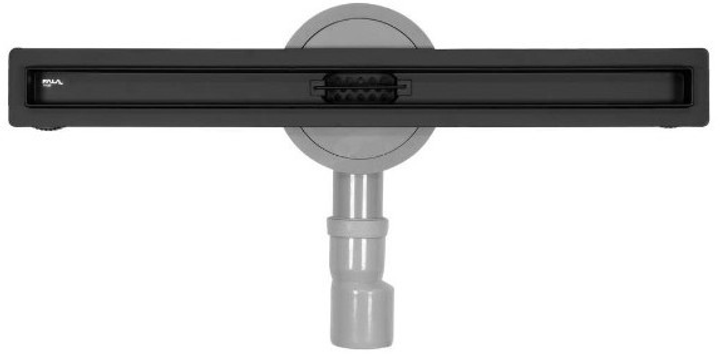 Odpływ liniowy Fala 71639 Slim Black z syfonem 56 mm stal nierdzewna 90x3x7 cm (5906083086946) - obraz 5