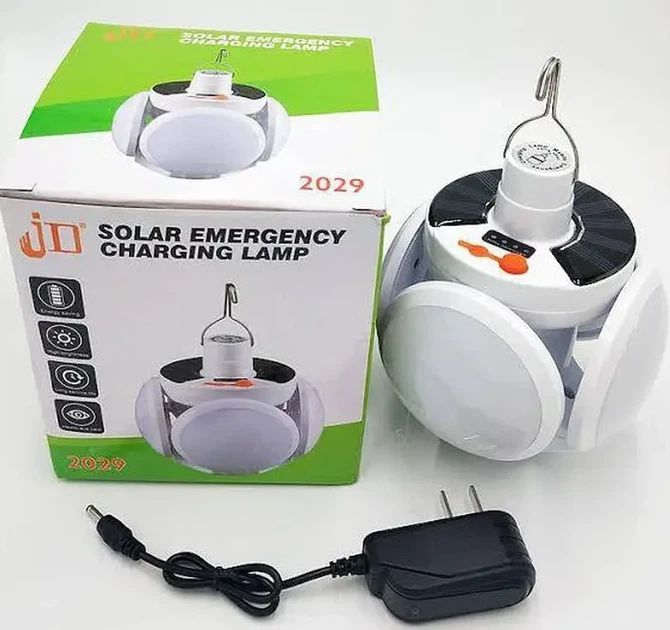 Фонарь-лампа аккумуляторная BL 2029 + SOLAR на солнечной батарее с USB зарядкой и крючком - Фото 5 Фонарь-лампа аккумуляторная BL 2029 + SOLAR на солнечной батарее с USB зарядкой и крючком - изображение 5