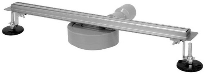 Odpływ liniowy Fala 71633 Slim z syfonem 56 mm stal nierdzewna  80x3x7 cm (5906083086885) - obraz 1