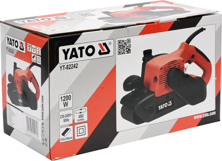 Стрічкова шліфмашина Yato YT-82242 (5906083051616) - зображення 3