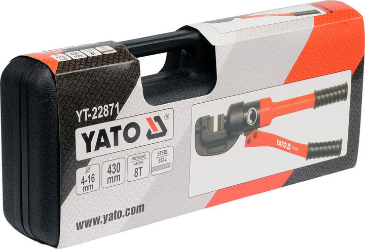 Болторіз гідравлічний Yato YT-22871 430 мм 4-16 мм (5906083228711) - зображення 3
