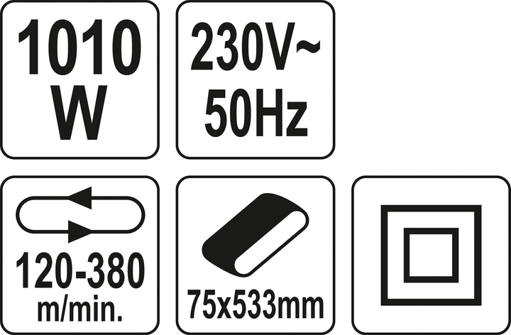 Стрічкова шліфмашина Yato YT-82240 (5906083051623) - зображення 5