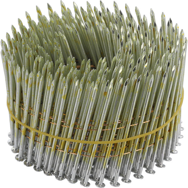 Цвяхи барабанні VOREL до пневматичного пістолета 70x2.5 мм 15-16˚ 3600 шт (72019_v) - зображення 3