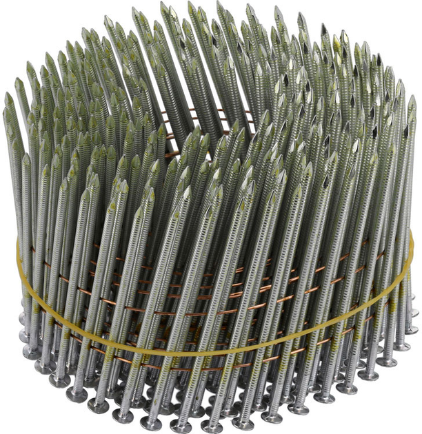 Цвяхи барабанні VOREL до пневматичного пістолета 75x2.5 мм 15-16˚ 3600 шт (72020_v) - зображення 3