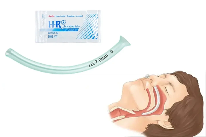 Трубка назофарингеальна Nasopharyngeal Airway 6.0мм (24Fr, 125мм) з мастилом - зображення 6
