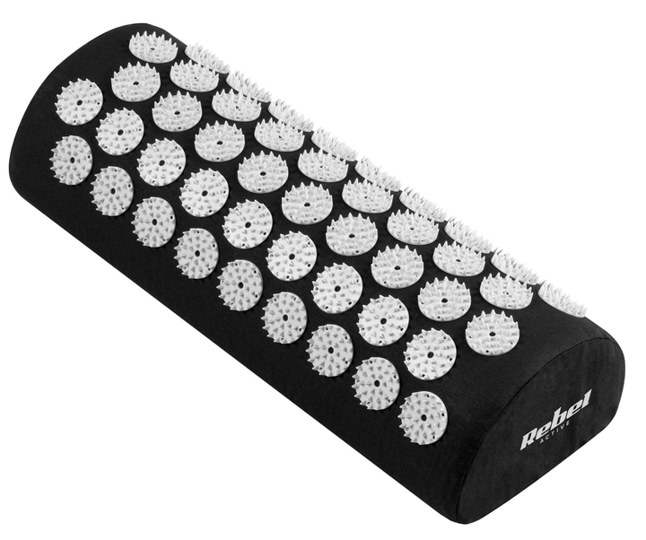 Килимок для акупресури з шипами та подушкою Rebel Active XXL 130 x 50 см Сірі шипи (5901890102384) - зображення 3