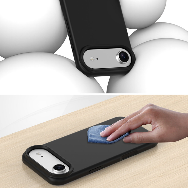 Etui 4smarts Silicone Case Cupertino do Apple iPhone Air Black (4252011911981) - obraz 5