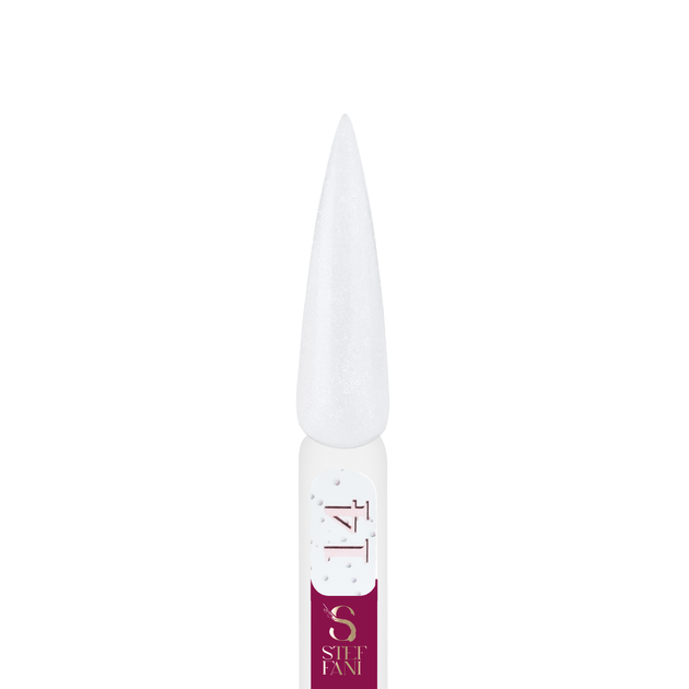 Акригель для нігтів камуфлюючий Steffani Light Acryl Gel 10 мл, 14 Білий з шимером - изображение 2