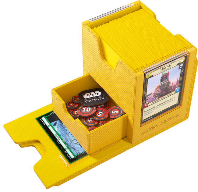 Pudełko na karty Gamegenic: Star Wars Unlimited Card Game - Twin Suns Deck Pod - Żółty (4251715417584) - obraz 4