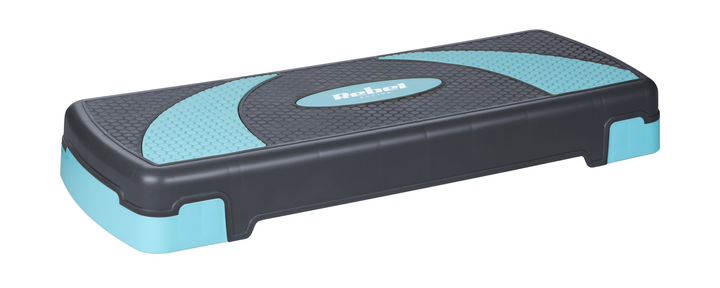 Step do aerobiku i ćwiczeń fitness Rebel Active 3 stopnie 78 cm Szaro-niebieski (5901890100083) - obraz 3