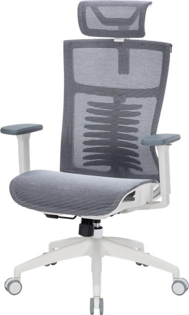 Крісло офісне OfficePro Balance OC620-W-DG-DG - Фото 1 Крісло офісне OfficePro Balance OC620-W-DG-DG - зображення 1