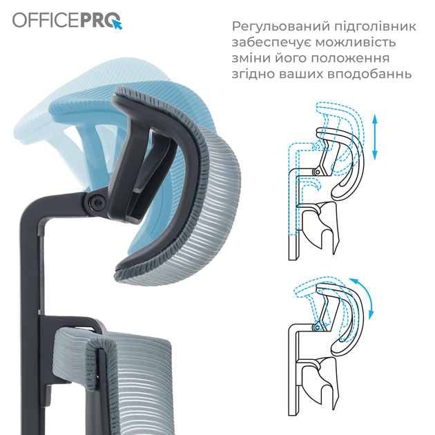 Крісло офісне OfficePro Balance OC620-B-DG-DG - изображение 10
