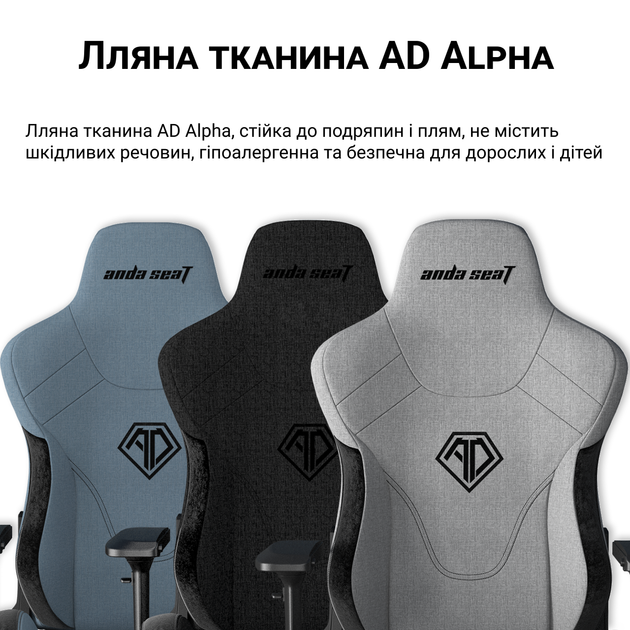 Крісло ігрове Anda Seat T-Pro 2 Blue/Black Size XL (AD12XLLA-01-SB-F) - Фото 12 Крісло ігрове Anda Seat T-Pro 2 Blue/Black Size XL (AD12XLLA-01-SB-F) - зображення 12