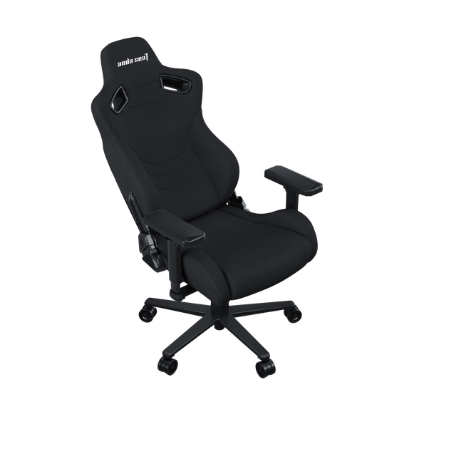 Игровое кресло Anda Seat Kaiser Frontier Fabric Black Size XL нагрузка до 180 кг, лён, пена, гарантия 24 мес, наклон спинки 155 °, рост до 200 см - изображение 4