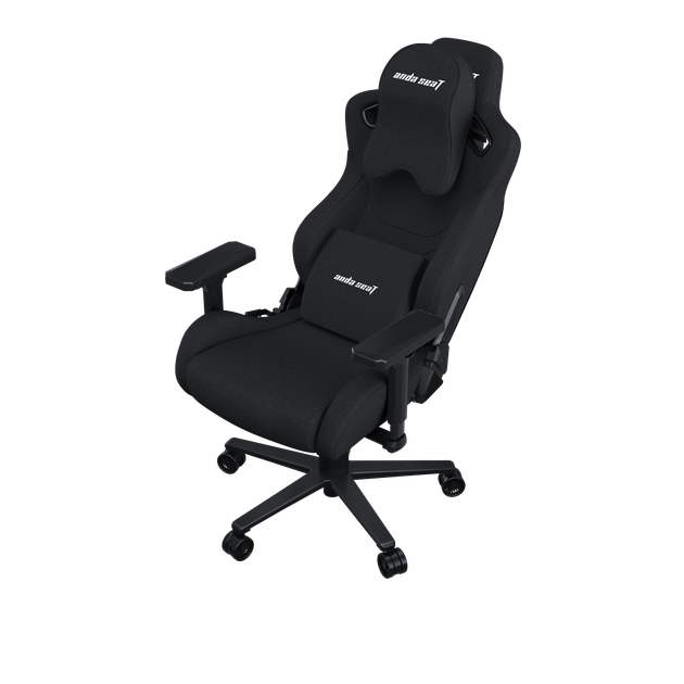 Игровое кресло Anda Seat Kaiser Frontier Fabric Black Size XL нагрузка до 180 кг, лён, пена, гарантия 24 мес, наклон спинки 155 °, рост до 200 см - изображение 8