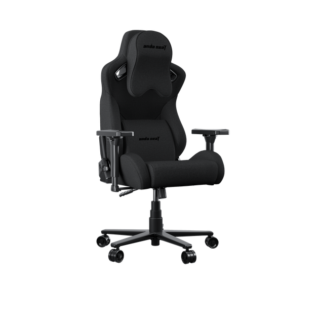 Игровое кресло Anda Seat Kaiser Frontier XL Dark Gray Fabric нагрузка до 150 кг, льняная ткань, пена Memory Foam, гарантия 24 мес, наклон спинки 160 °, рост до 200 см - изображение 3