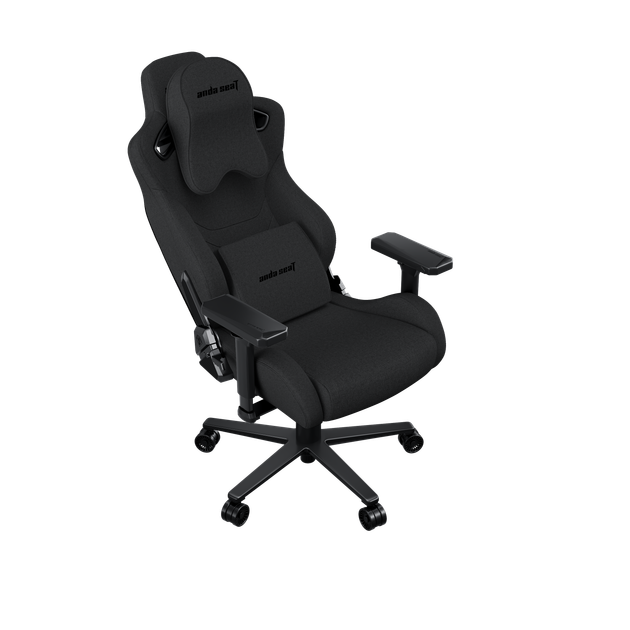 Игровое кресло Anda Seat Kaiser Frontier XL Dark Gray Fabric нагрузка до 150 кг, льняная ткань, пена Memory Foam, гарантия 24 мес, наклон спинки 160 °, рост до 200 см - изображение 8