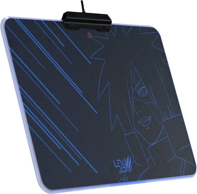 Podkładka pod myszkę Lexip Naruto Shippuden Madara RGB Speed Black/Blue (3760352730396) - obraz 3