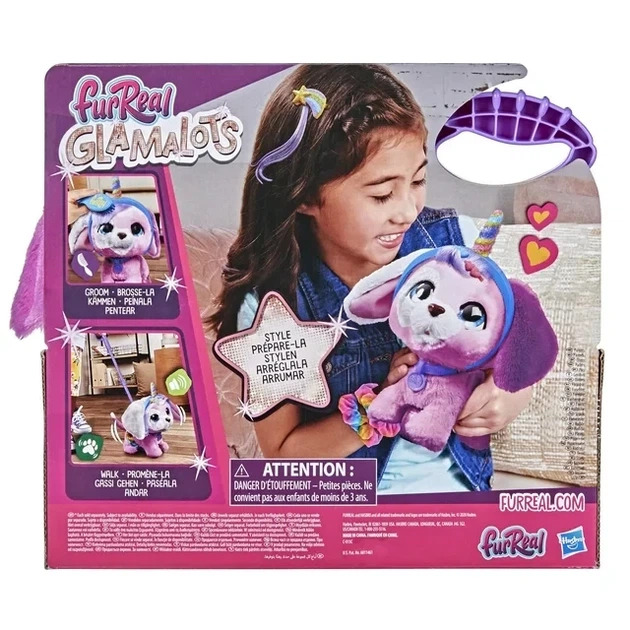 Интерактивная игрушка FurReal Glamalots Гламурный Щенок на поводке F1544 - изображение 4