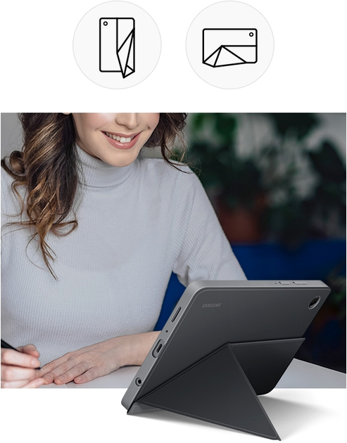 Чехол для планшета Samsung Book Cover для Samsung Galaxy Tab A11 Black (EF-BX130PBEGWW) - изображение 11