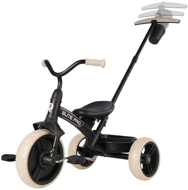 Rowerek trójkołowy Qplay Elite Pro Black (5061047480649) - obraz 5