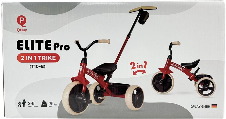 Rowerek trójkołowy Qplay Elite Pro Black (5061047480649) - obraz 11