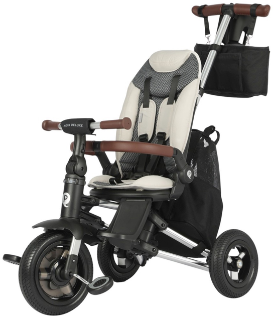 Rowerek trójkołowy Qplay Nova Max Beige (5061047482186) - obraz 7