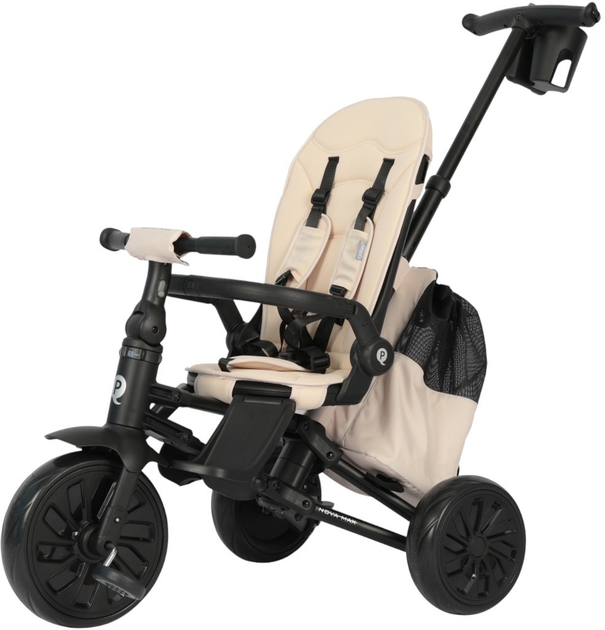 Rowerek trójkołowy Qplay Nova Max Beige (5061047482186) - obraz 4
