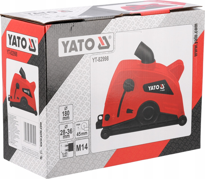 Кожух пилозахисний для обробки канавок Yato 180 мм YT-82998 (5906083116995) - зображення 1
