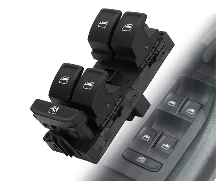 Блок кнопок стеклоподъемников Skoda Octavia A7, Superb VAG 5ED959857, 5ED959857WHS - изображение 5